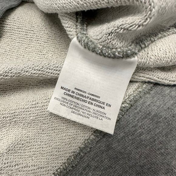 Nike Sportswear Heather Gray Striped Men XL Crew Swoosh Logo Pullover Sweatshirt - Picture 9 of 9